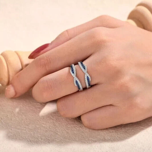 Minimalist Blue Sapphire Wrap Ring β Chic & Stylish Jewelry