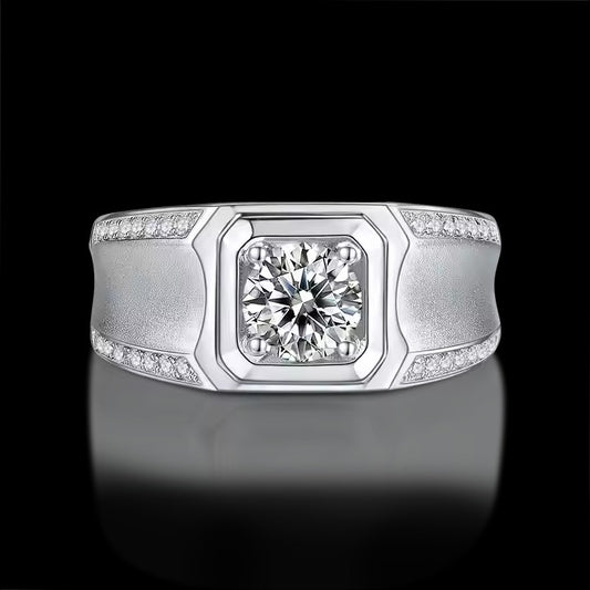Elite Men's Round Cut Diamond Ring – A Mark of Distinction