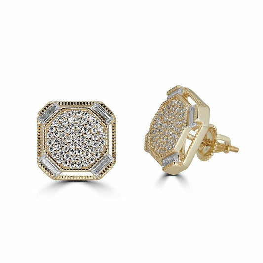 Bold & Stylish Designer Round Stud Earrings for Him