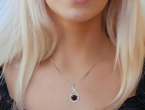 Exquisite Round Ruby Pendant – Bold and Elegant Design