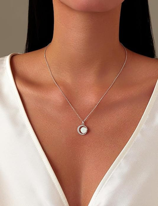 Round Fire Opal Gemstone Pendant β A Symbol of Warmth & Energy - Berylcrafts#original_value#Pendant