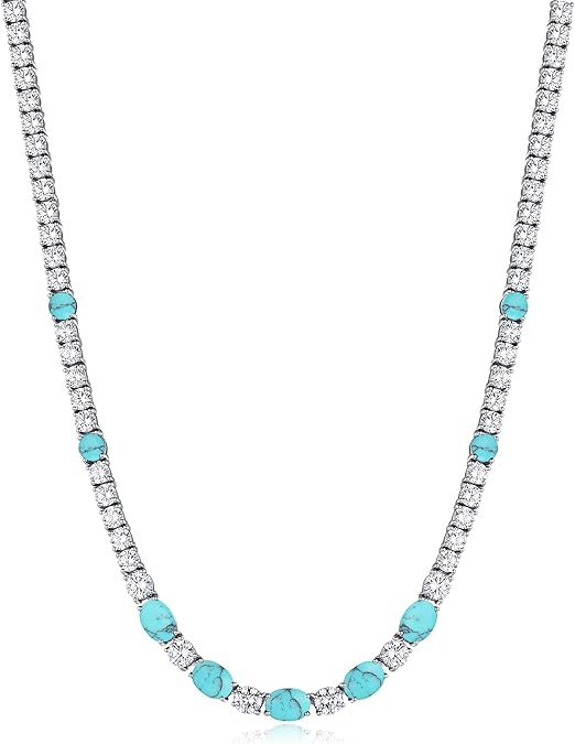 Classic Oval Cut Turquoise Necklace – Timeless & Versatile