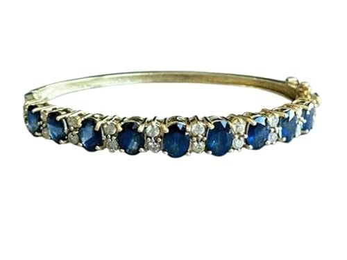 Sophisticated Oval Cut Multi Sapphire Bangle β Colorful Luxury