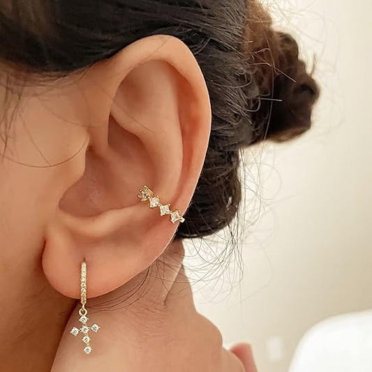 Faith-Inspired Round Cut Cross Earrings β A Symbol of Grace