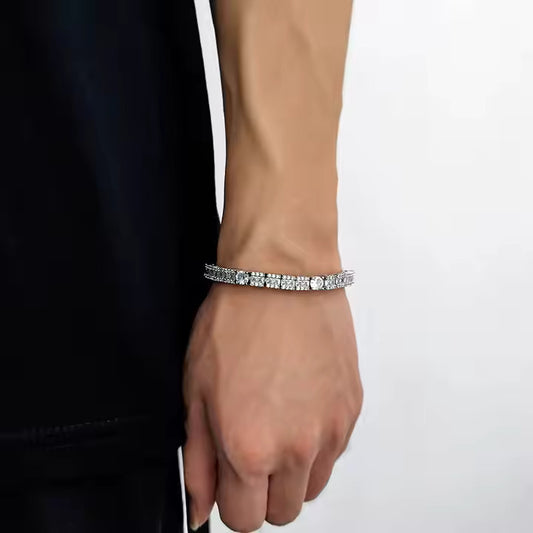 "Luxury Round Cut Diamond Tennis Bracelet β Graceful Women's Jewelry"