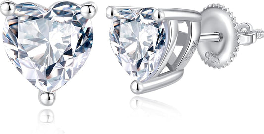 Womenβs Heart Cut Diamond Stud Earrings β Sparkling and Stylish