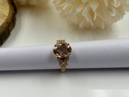 Glamorous Brown Diamond Ring – Perfect for Engagement
