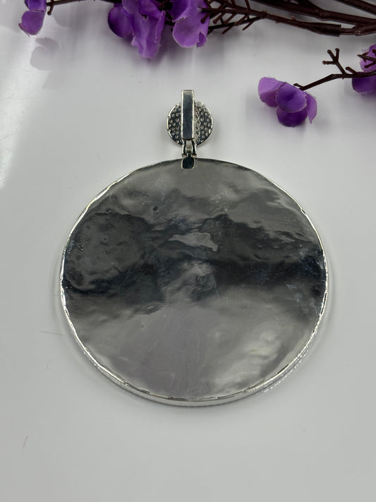 Custom Men's Pendant with Round Cut Moissanite β Personalized Number And Design