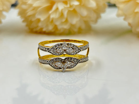 Beautiful Round Cut Diamond Wrap Ring – Perfect for Gifting Women