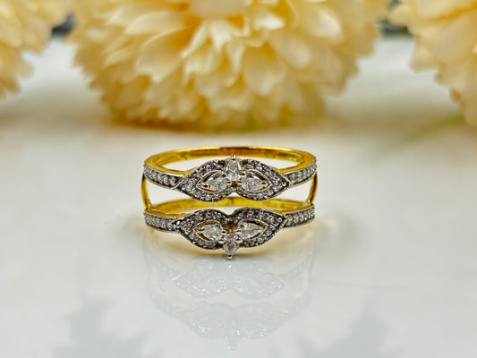 Beautiful Round Cut Diamond Wrap Ring – Perfect for Gifting Women