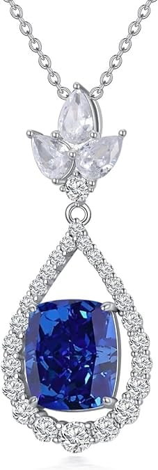 Stunning Cushion Blue Sapphire Pendant – A Symbol of Grace - Berylcrafts#original_value#Pendant