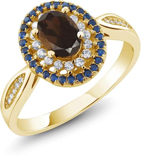 Stunning Oval Cut Brown Diamond Ring - Earthy Elegance