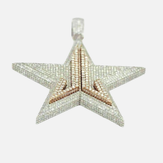 Men's Star Shape Moissanite Hip Hop Iced Out Men's Pendant