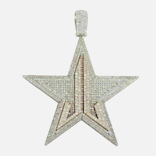 Men's Star Shape Moissanite Hip Hop Iced Out Men's Pendant