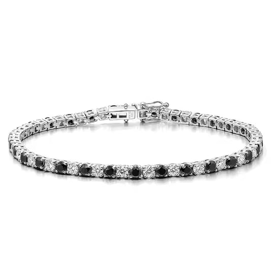 Luxurious Black Diamond Tennis Bracelet – Perfect for Every Occasion