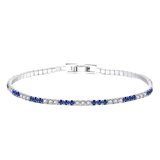 Radiant Blue Sapphire Tennis Bracelet – A Perfect Touch of Blue