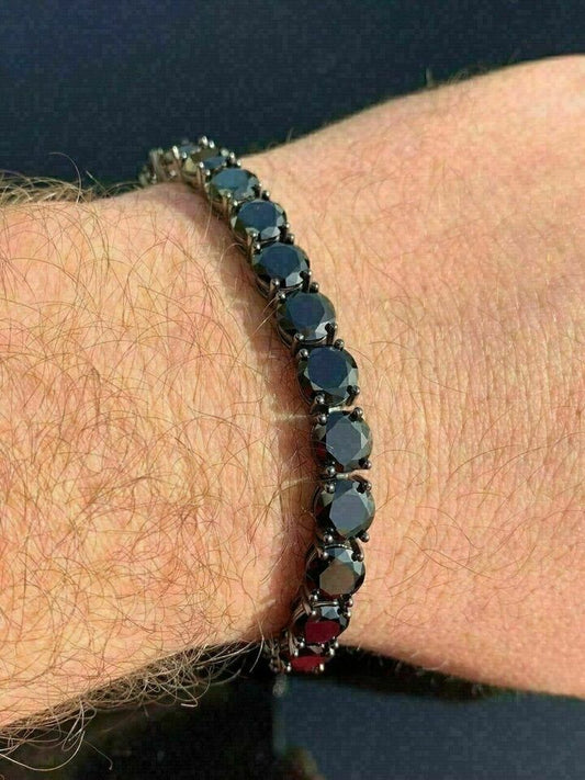 4MM Black Diamond Men's Bracelet