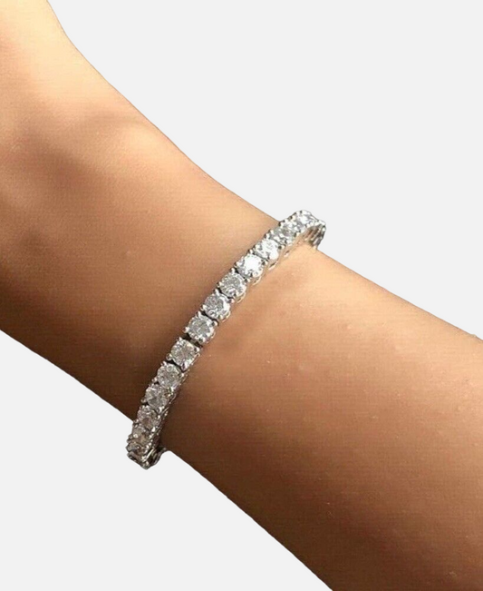 5MM Diamond Silver Women's Tennis Bracelet