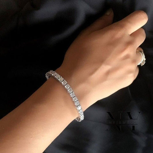 5MM Diamond Silver Women's Tennis Bracelet