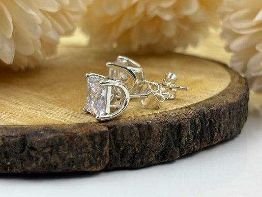 Princess Cut Diamond Stud Earrings | Timeless Elegance & Sparkle | Perfect Gift for Her