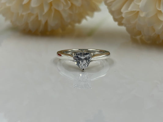 Stunning Trillion Cut Diamond Engagement Ring for Her