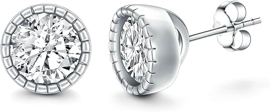 Brilliant Diamond Round Stud Earrings – A Symbol of Love & Purity - BerylcraftsBrilliant Diamond Round Stud Earrings – A Symbol of Love & PurityWomen's