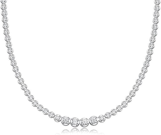 Classic Diamond Tennis Necklace – Timeless Beauty & Shine - BerylcraftsClassic Diamond Tennis Necklace – Timeless Beauty & ShineNecklace