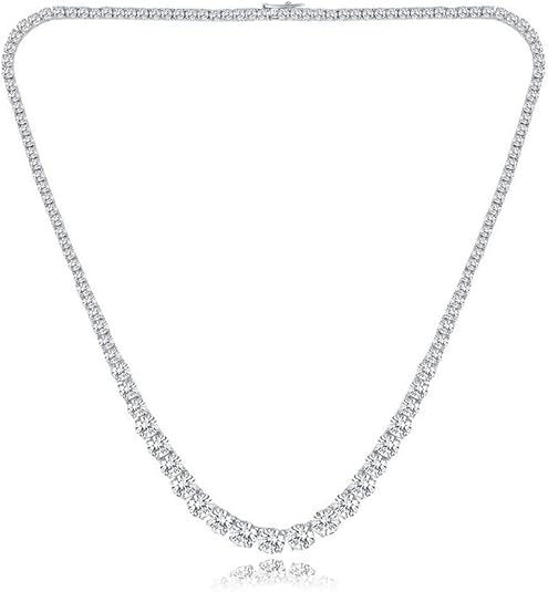 Dazzling Round Diamond Tennis Necklace – Perfect for Any Occasion - BerylcraftsDazzling Round Diamond Tennis Necklace – Perfect for Any OccasionNecklace