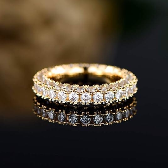 Delicate Round Diamond Band – Effortless Elegance - BerylcraftsDelicate Round Diamond Band – Effortless EleganceWomen's