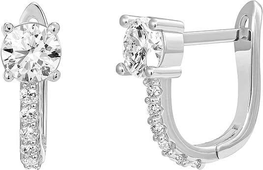 Exquisite Round Cut Diamond Hoops – A Unique Sparkle for Any Occasion - BerylcraftsExquisite Round Cut Diamond Hoops – A Unique Sparkle for Any OccasionWomen's