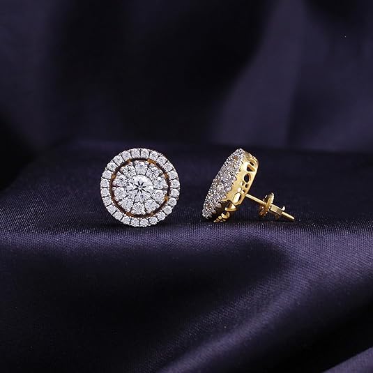 Flawless Round Cut Diamond Studs – High - Quality & Elegant - BerylcraftsFlawless Round Cut Diamond Studs – High - Quality & ElegantWomen's