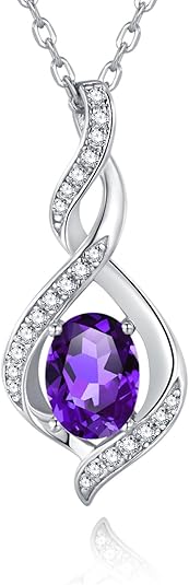 Minimalist Amethyst Pendant – Oval Cut Gemstone Necklace for Everyday Wear - BerylcraftsMinimalist Amethyst Pendant – Oval Cut Gemstone Necklace for Everyday WearPendant