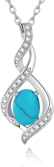 Minimalist Oval Turquoise Pendant – Perfect Everyday Necklace - BerylcraftsMinimalist Oval Turquoise Pendant – Perfect Everyday NecklacePendant