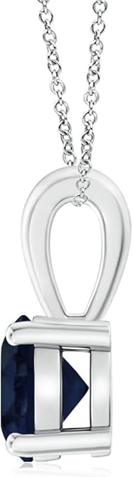 Romantic Blue Sapphire Pendant Necklace – Perfect Gift for Her - BerylcraftsRomantic Blue Sapphire Pendant Necklace – Perfect Gift for HerPendant