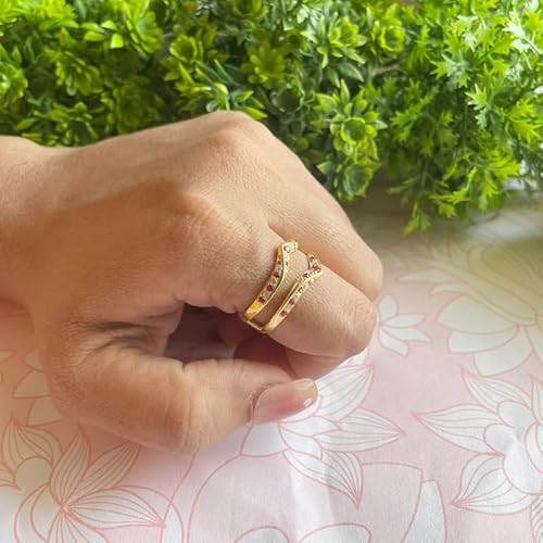 Stunning Red Ruby Wrap Ring – Round Cut Gemstone Jewelry for Her - BerylcraftsStunning Red Ruby Wrap Ring – Round Cut Gemstone Jewelry for HerWomen's